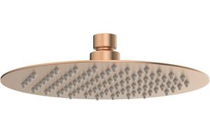 Aura 200mm Round Ultraslim Showerhead - Brushed Bronze